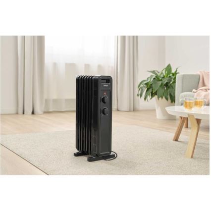 Sencor - Olejový ohřívač se 7 žebry 600/900/1500W/230V černá