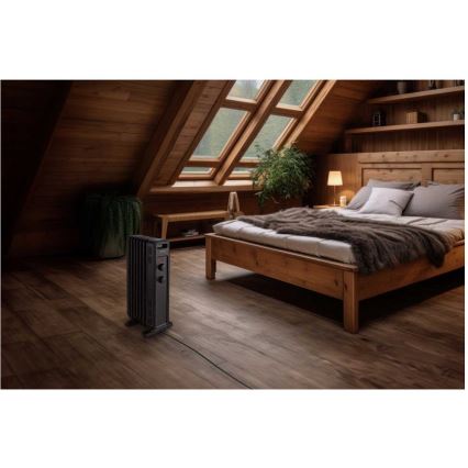 Sencor - Olejový ohřívač se 7 žebry 600/900/1500W/230V černá