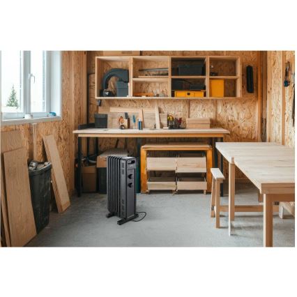 Sencor - Olejový ohřívač se 7 žebry 600/900/1500W/230V černá