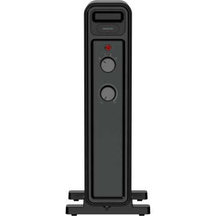Sencor - Olejový ohřívač se 7 žebry 600/900/1500W/230V černá