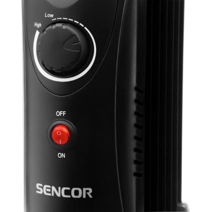 Sencor - Olejový ohřívač se 7 žebry 700W/230V černá