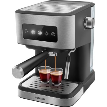 Sencor - Pákový kávovar espresso 1050W/230V černá/matný chrom
