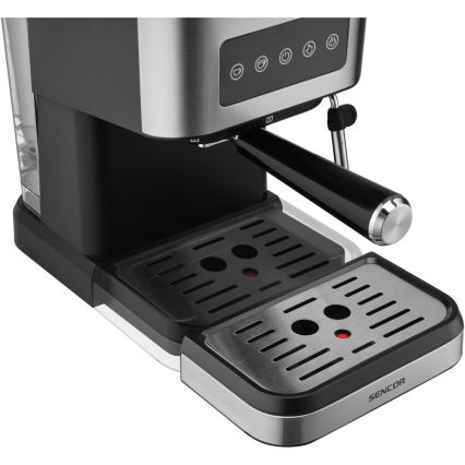 Sencor - Pákový kávovar espresso 1050W/230V černá/matný chrom
