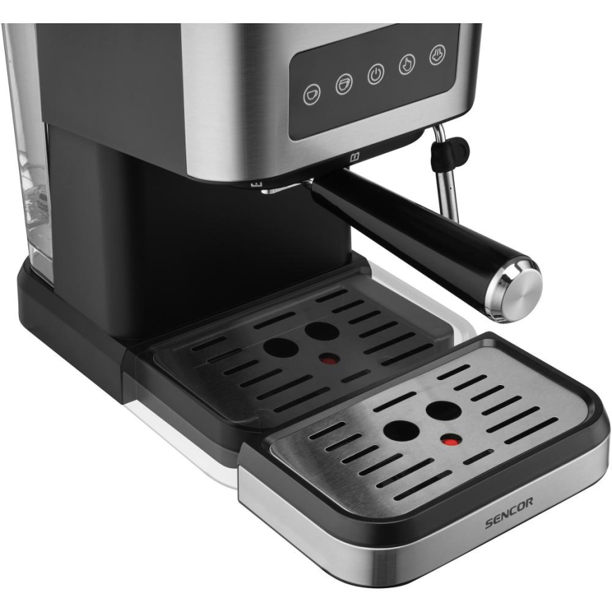 Sencor - Pákový kávovar espresso 1050W/230V černá/matný chrom