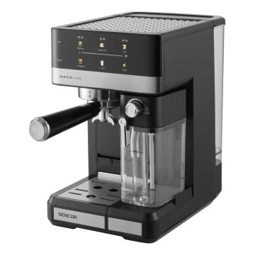 Sencor - Pákový kávovar espresso 1350W/230V černá/matný chrom