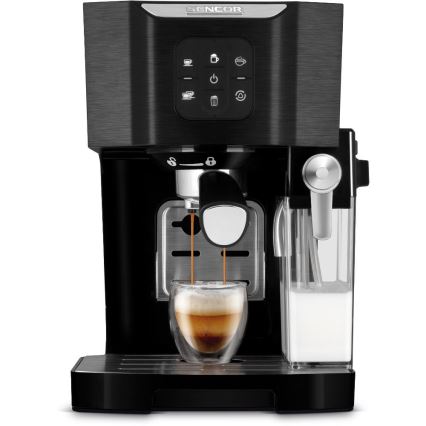 Sencor - Pákový kávovar espresso 1450W/230V černá/matný chrom