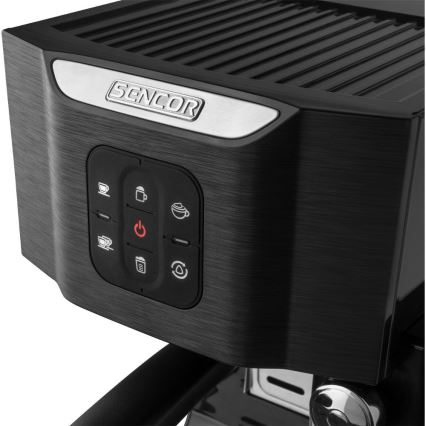 Sencor - Pákový kávovar espresso 1450W/230V černá/matný chrom