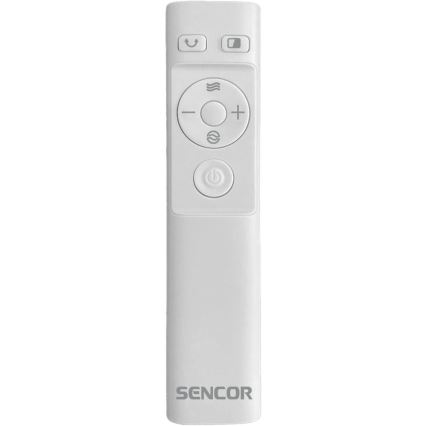 Sencor - Podlahový bezvrtulový ventilátor 50W/230V bílá + dálkové ovládání