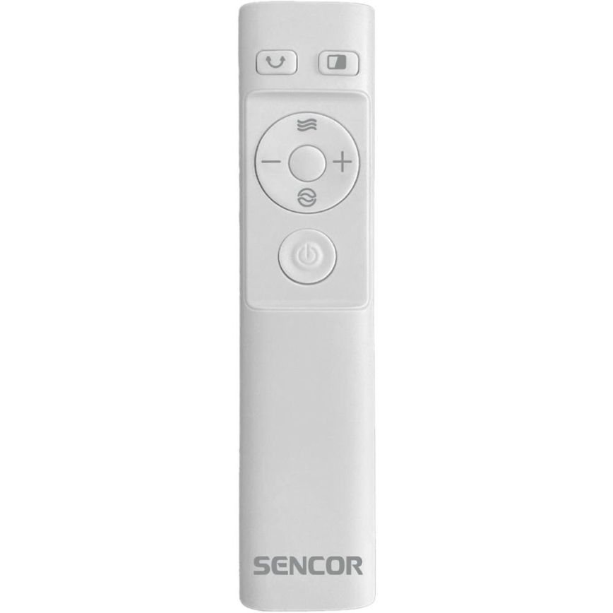 Sencor - Podlahový bezvrtulový ventilátor 50W/230V bílá + dálkové ovládání