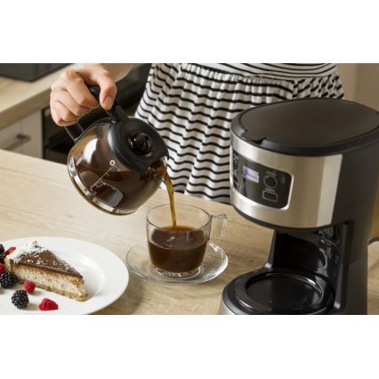 Sencor - Překapávací kávovar s LCD displejem 700W/230V