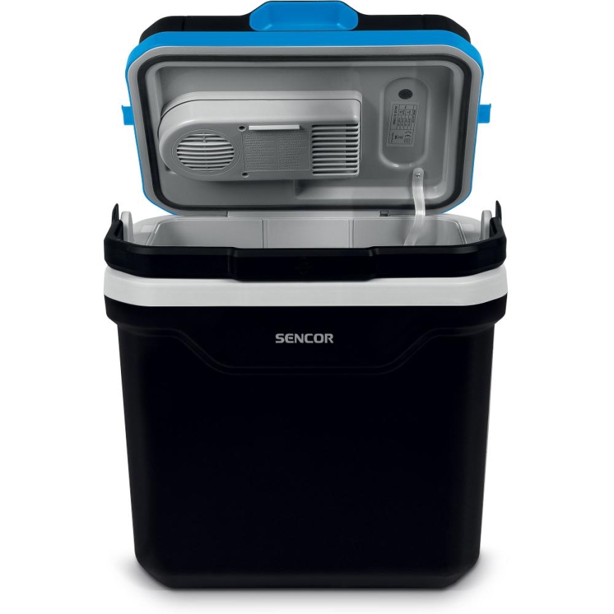 Sencor - Přenosná autochladnička 24 l 60W/12V/230V černá