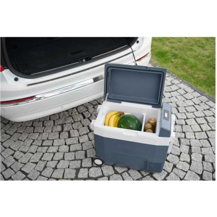 Sencor - Přenosná kompresorová autochladnička 55 l 70W/12V/230V modrá/bílá