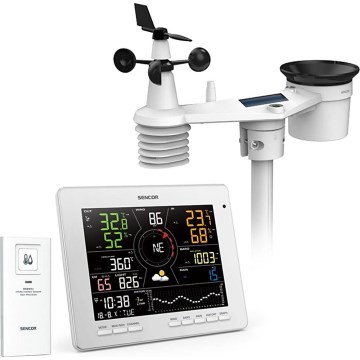 Sencor - Profesionální meteostanice s barevným LCD displejem 1xCR2032 Wi-Fi Tuya