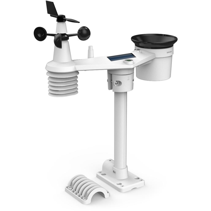 Sencor - Profesionální meteostanice s barevným LCD displejem 5V 1xCR2032 + 3xAA + 2xAA Wi-Fi Tuya