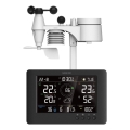 Sencor - Profesionální meteostanice s barevným LCD displejem a budíkem 5V/1xCR2032 + 3xAA