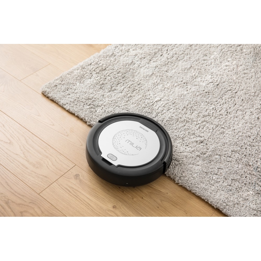 Sencor - Robotický vysavač s mopem 2v1 15W/14,4V 1500 mAh černá