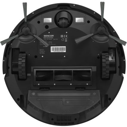 Sencor - Robotický vysavač s mopem 2v1 16W/2600 mAh Wi-Fi černá + dálkové ovládání