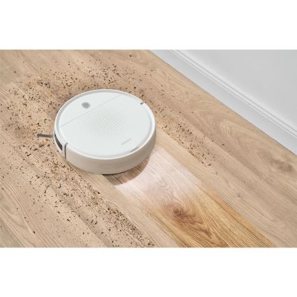 Sencor - Robotický vysavač s mopem 2v1 18W/1500 mAh bílá + dálkové ovládání