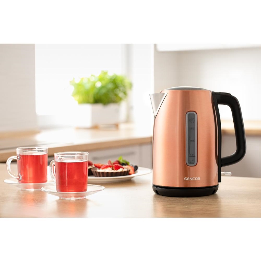 Sencor - Rychlovarná konvice 1,7 l 2200W/230V měděná