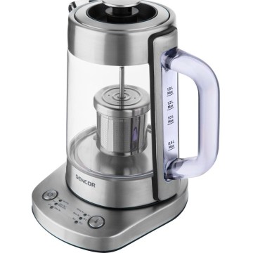Sencor - Rychlovarná konvice s termoregulací 1,5 l 1500W/230V nerez