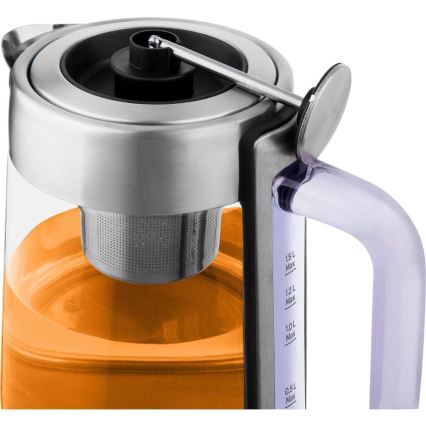 Sencor - Rychlovarná konvice s termoregulací 1,5 l 1500W/230V nerez