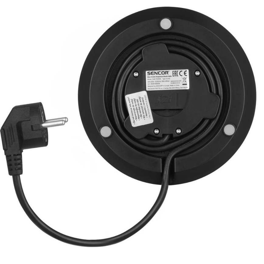 Sencor - Rychlovarná konvice s termoregulací 1,5 l 2150W/230V černá/rose gold