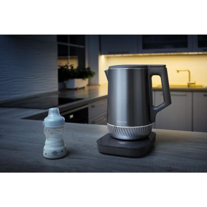 Sencor - Rychlovarná konvice s termoregulací 1,7 l 1800W/230V nerez