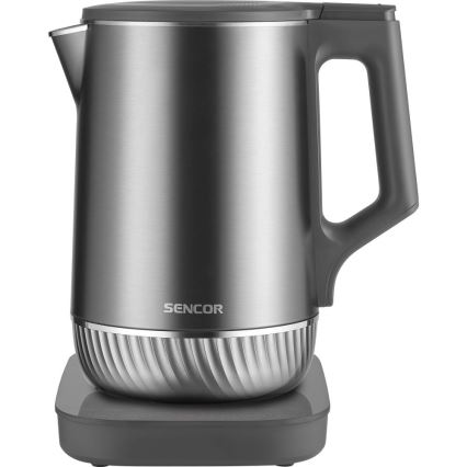 Sencor - Rychlovarná konvice s termoregulací 1,7 l 1800W/230V nerez