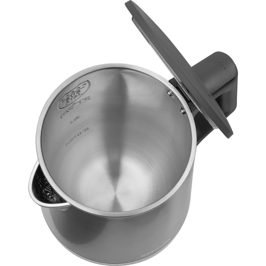 Sencor - Rychlovarná konvice s termoregulací 1,7 l 1800W/230V nerez
