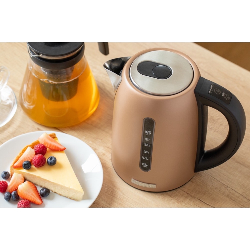 Sencor - Rychlovarná konvice s termoregulací 1,7 l 2150W/230V hnědá