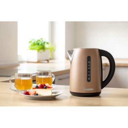 Sencor - Rychlovarná konvice s termoregulací 1,7 l 2150W/230V hnědá