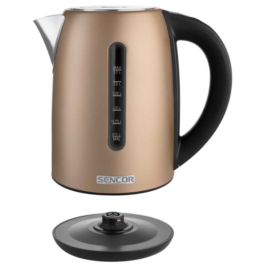 Sencor - Rychlovarná konvice s termoregulací 1,7 l 2150W/230V hnědá
