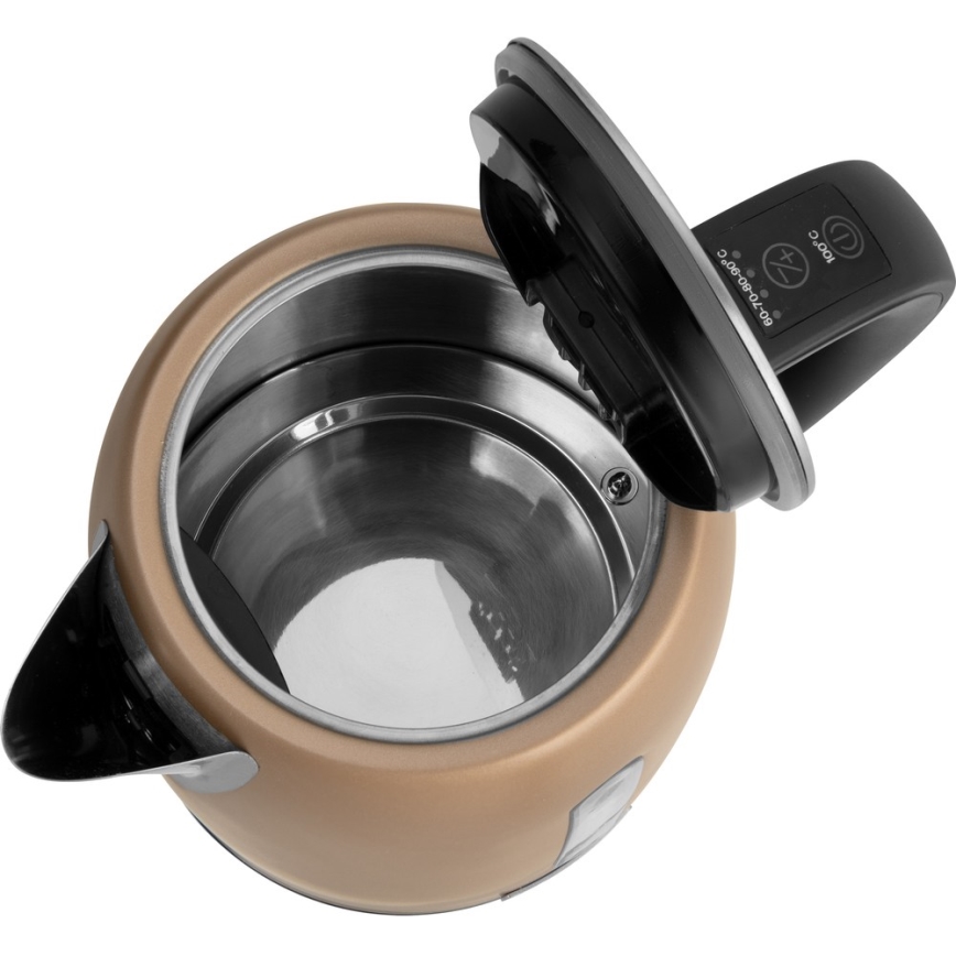 Sencor - Rychlovarná konvice s termoregulací 1,7 l 2150W/230V hnědá