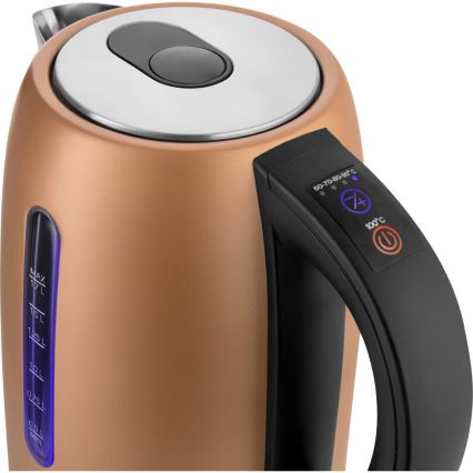 Sencor - Rychlovarná konvice s termoregulací 1,7 l 2150W/230V měděná