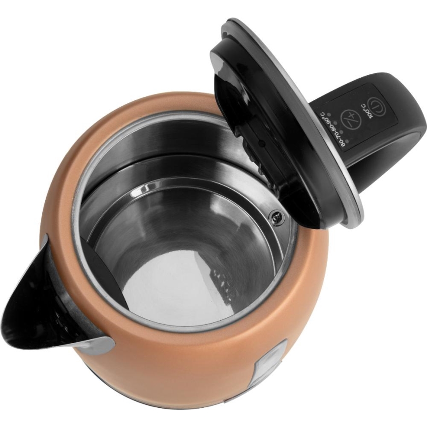 Sencor - Rychlovarná konvice s termoregulací 1,7 l 2150W/230V měděná