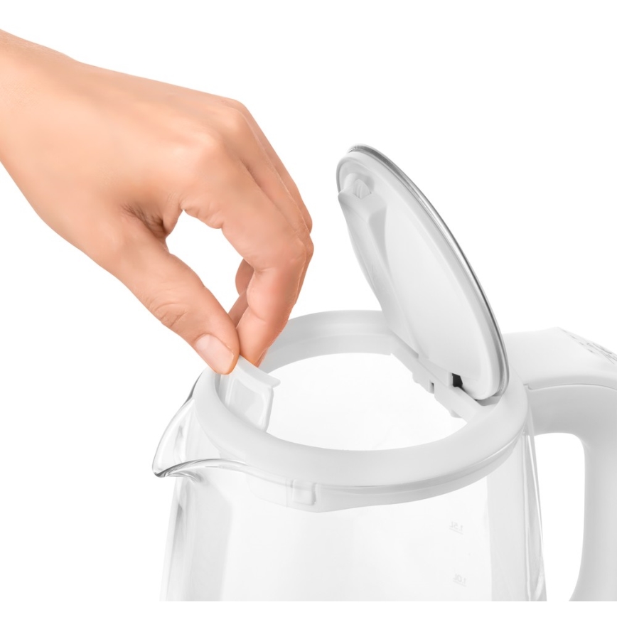 Sencor - Rychlovarná konvice s termoregulací a LED podsvícením 2 l 2200W/230V bílá