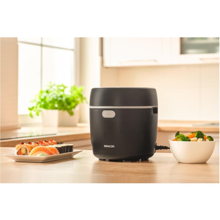 Sencor - Rýžovar 350W/230V 0,6 l černá