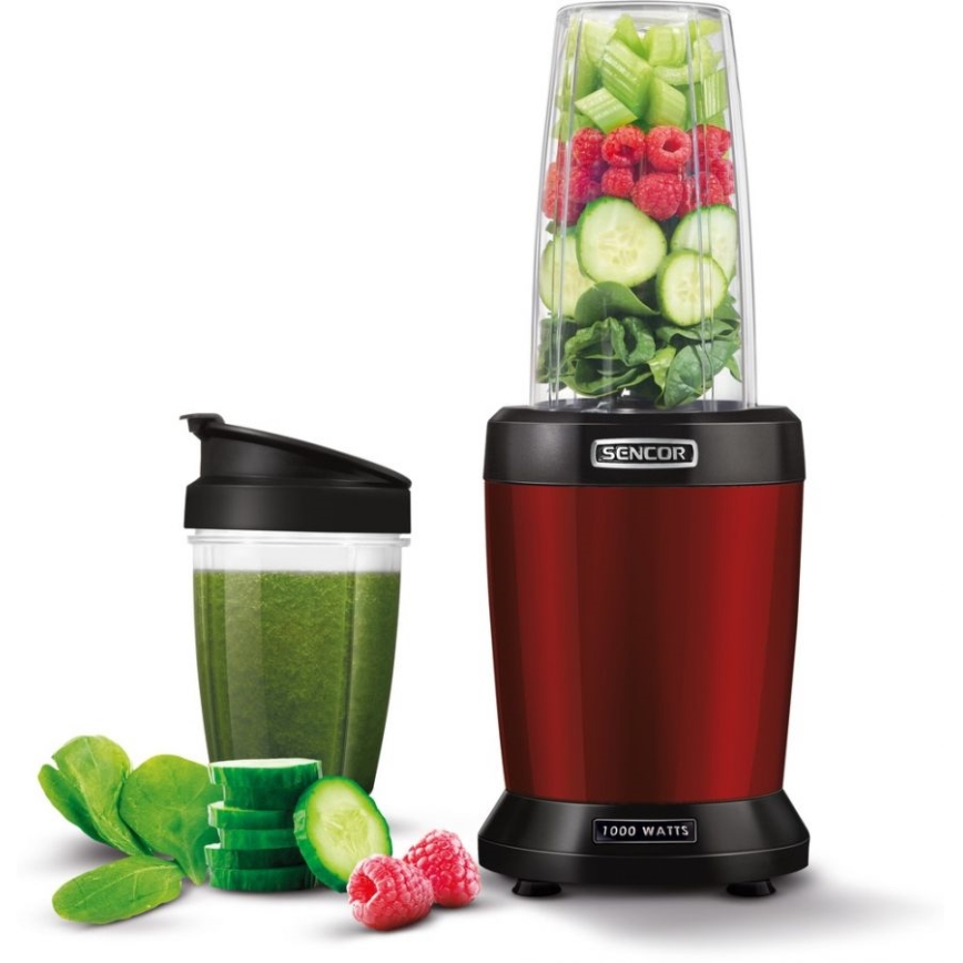 Sencor - Smoothie nutri mixér 1000W/230V červená