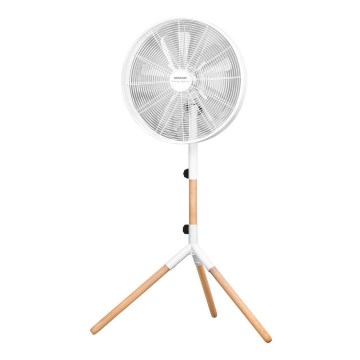 Sencor - Stojanový ventilátor 50W/230V pr. 40 cm bílá/buk