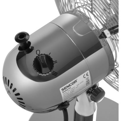 Sencor - Stolní ventilátor 30W/230V lesklý chrom