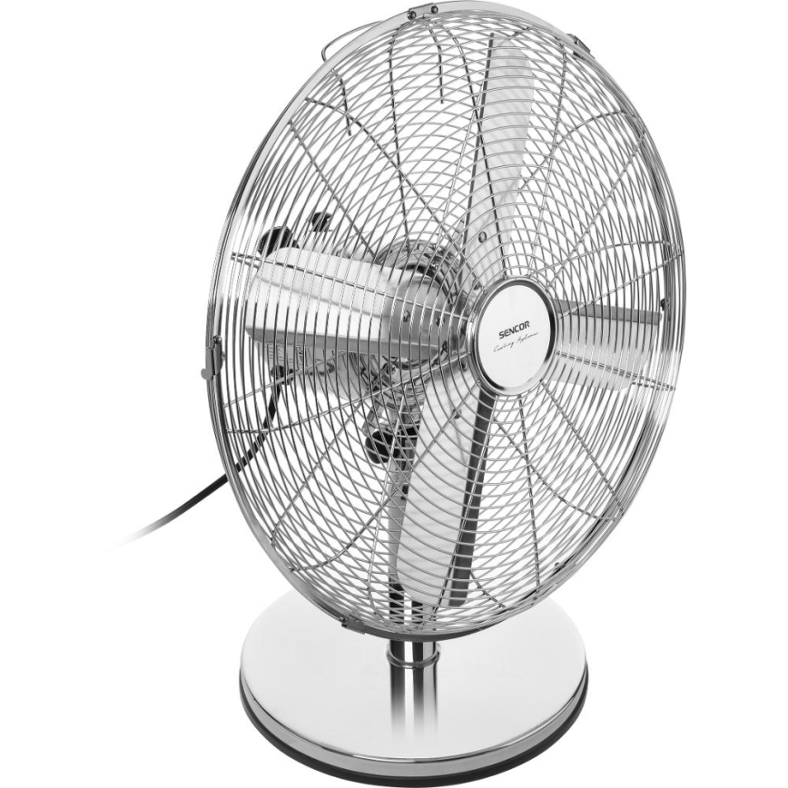 Sencor - Stolní ventilátor 50W/230V lesklý chrom