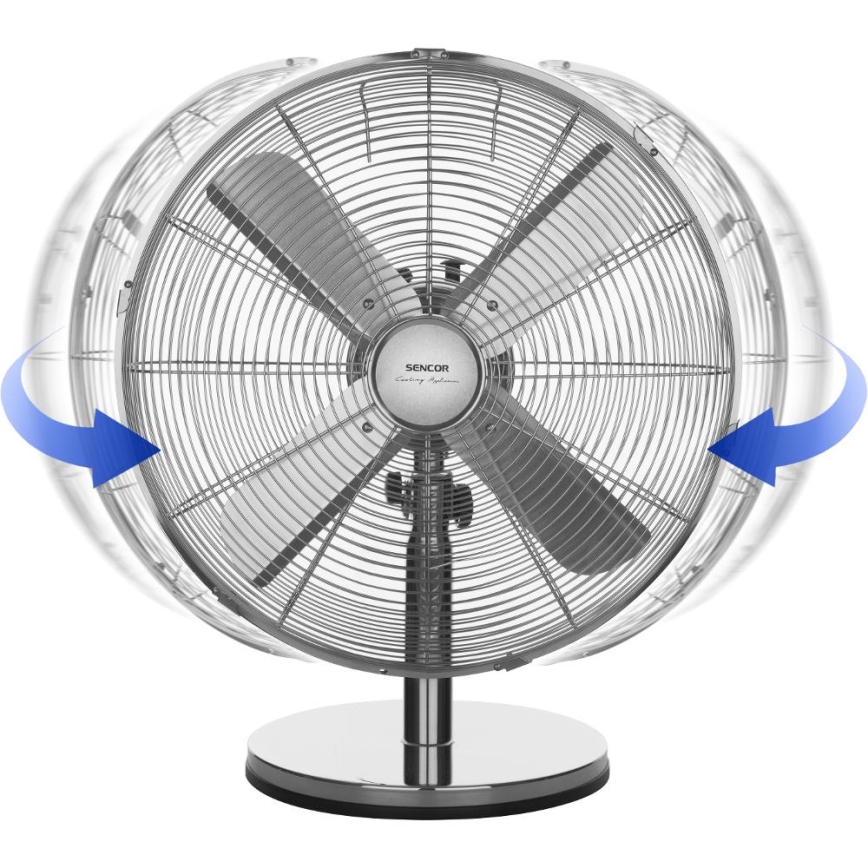 Sencor - Stolní ventilátor 50W/230V lesklý chrom