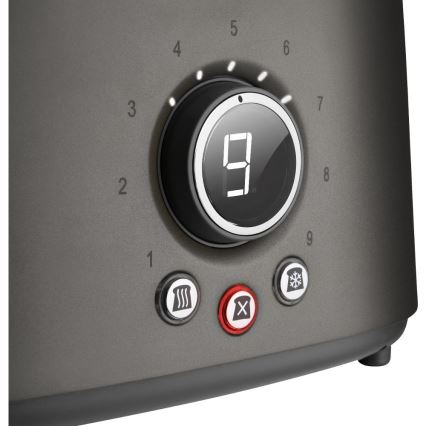 Sencor - Topinkovač s dvěma otvory 1000W/230V antracit