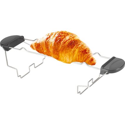 Sencor - Topinkovač s dvěma otvory a rozpékačem 1000W/230V antracit