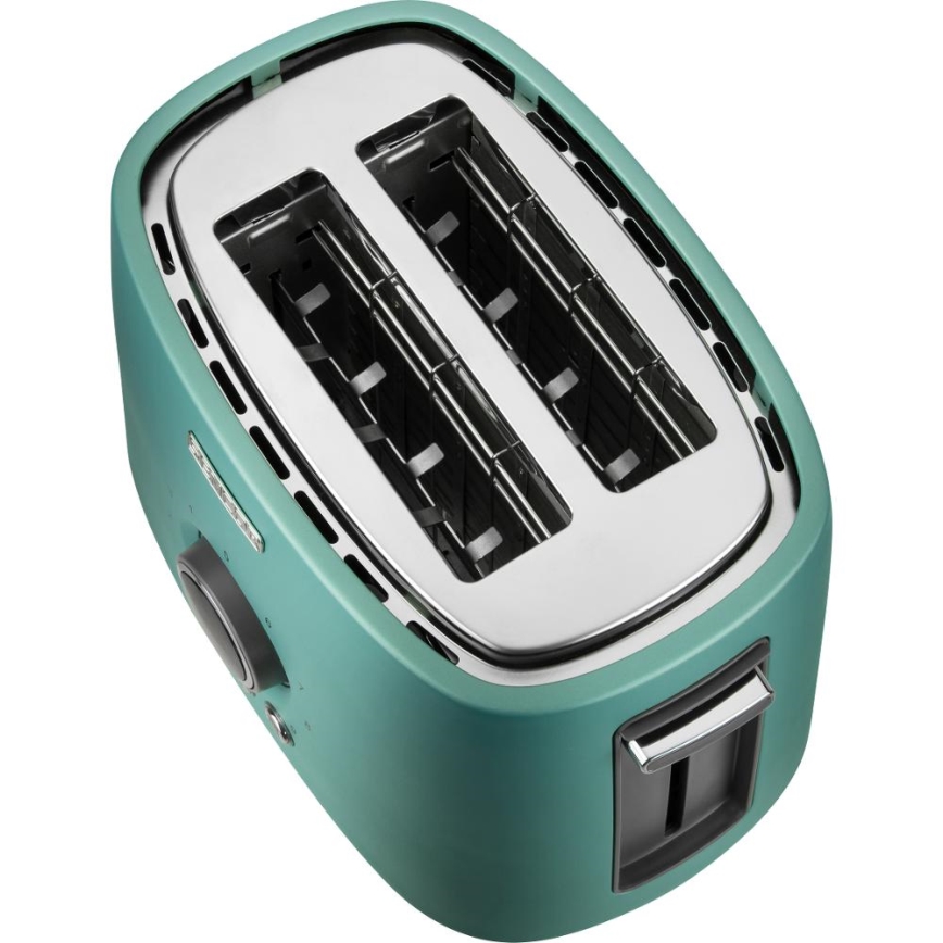 Sencor - Topinkovač s dvěma otvory a rozpékačem 1000W/230V mintová