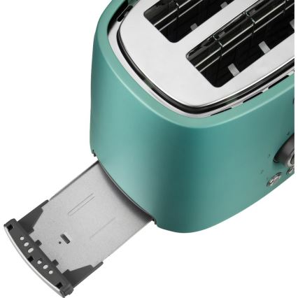 Sencor - Topinkovač s dvěma otvory a rozpékačem 1000W/230V mintová