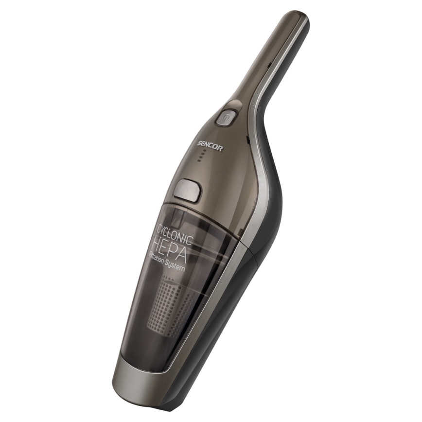 Sencor - Tyčový vysavač s elektrickým rotačním kartáčem 2v1 110W/21,6V 2000 mAh šedá