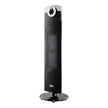 Sencor - Ventilátor s keramickým topným tělesem 1300/2500W/230V černá + dálkové ovládání
