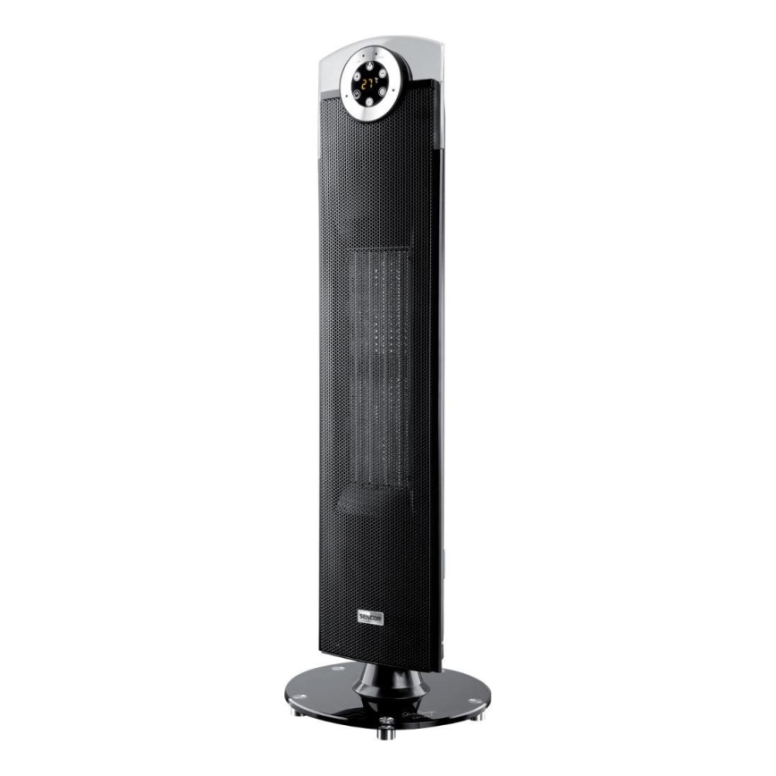 Sencor - Ventilátor s keramickým topným tělesem 1300/2500W/230V černá + dálkové ovládání