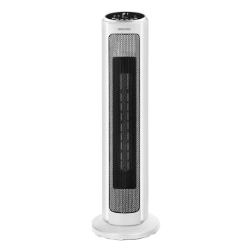 Sencor - Ventilátor s keramickým topným tělesem 2200W/230V Wi-Fi bílá + dálkové ovládání